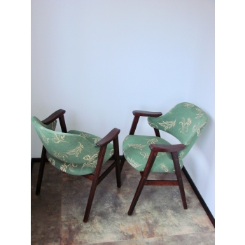 fotele tapicerowane retro Dania Szwecja styl